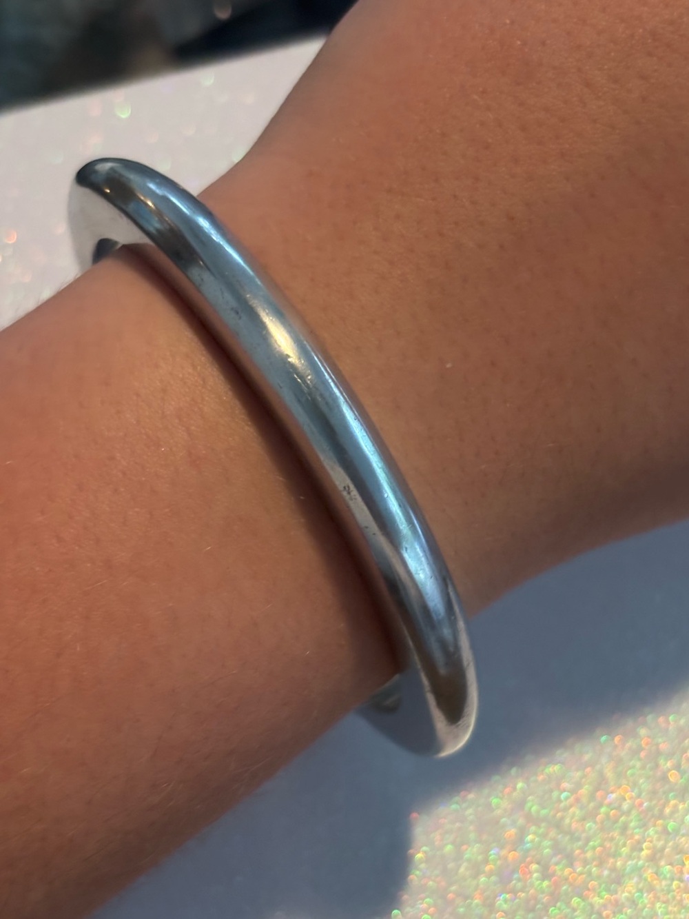 Vintage Aluminum (?) Bangle